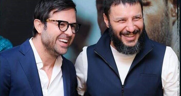 جواد عزتی و هومن سیدی روی فرش قرمز/ عکس