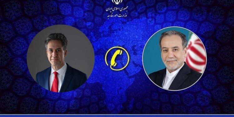 گفتگوی عراقچی با میلیبند/ لندن: بخشی از جنگ با ایران نیستیم؛ تهران با هشدار به بریتانیا خواستار تجدیدنظر انگلیس شد